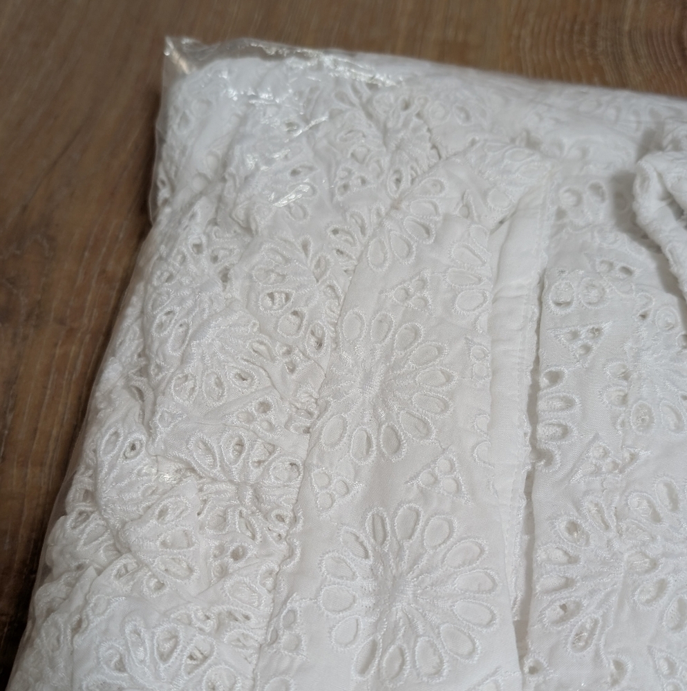 NWT J. Crew Ruffle Sleeve Maxi Dress in Eyelet - Picture 5 of 5